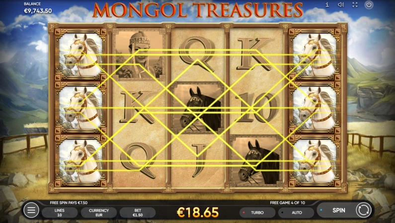 Mongol Treasures Slot Множители